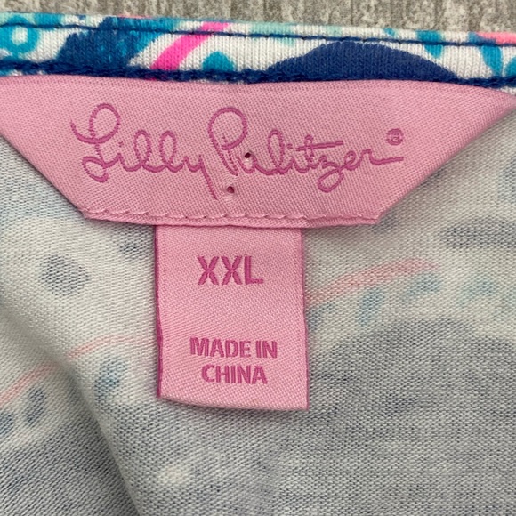 Lilly Pulitzer Madilyn Romper indigo sea Star Struck print women’s size XXL - Picture 11 of 14